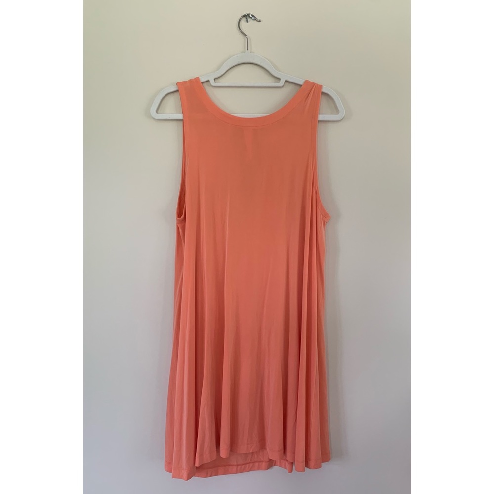 Lou & Grey Peachy Sleeveless Shift Dress Open Back